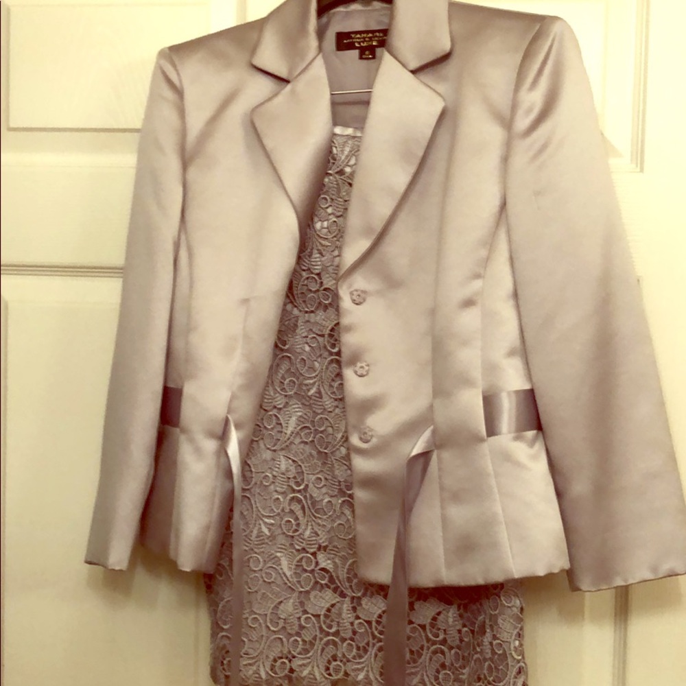 Tahari Luxe dress coat/skirt combo